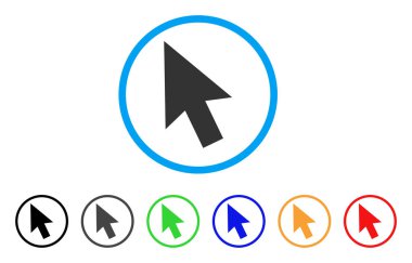 İmleç ok simgesi yuvarlak