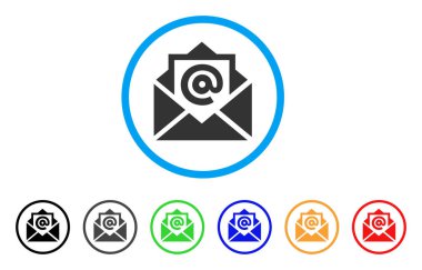 E-posta yuvarlak simgesi