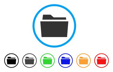 Klasör yuvarlak simgesi