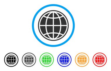 Internet yuvarlak simge