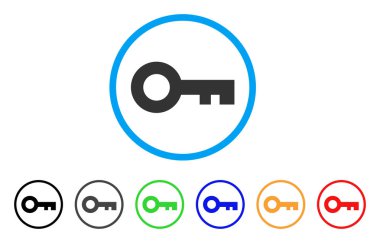 Anahtar simgesi yuvarlak