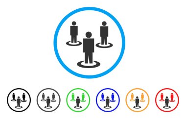 İnsanlar simgesi yuvarlak