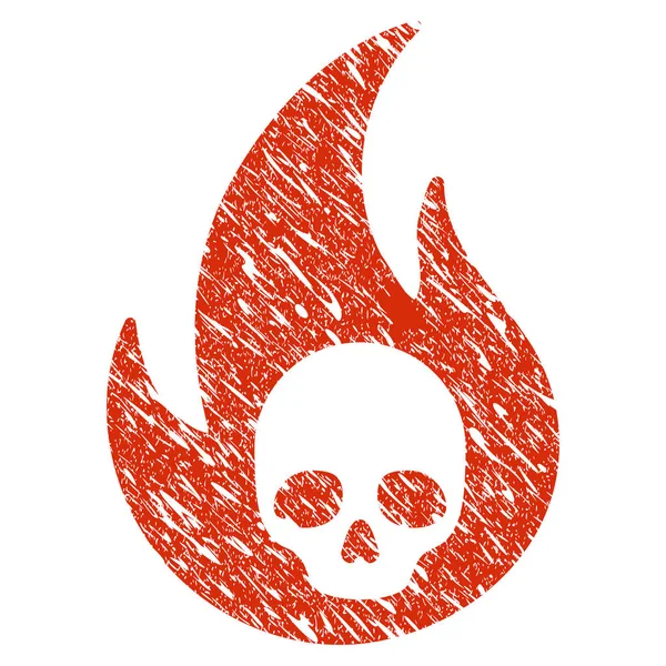 Cehennem ateşi simgesi Grunge filigran