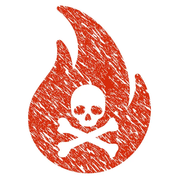 Cehennem ateşi simgesi Grunge filigran