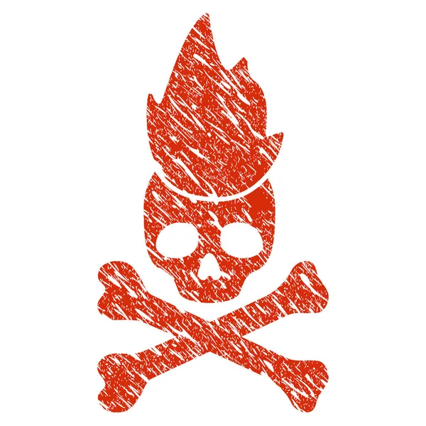 Cehennem ateşi simgesi Grunge filigran