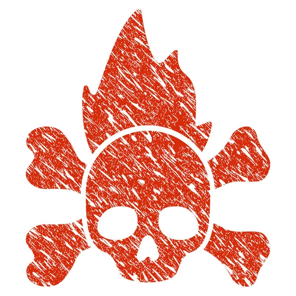 Cehennem ateşi simgesi Grunge filigran