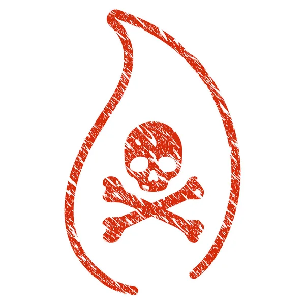 Ölümlü alev simgesi Grunge filigran