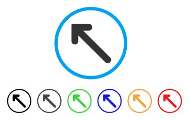 Sol vektör simge yukarı ok