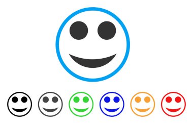 Gülümseme yuvarlak simge