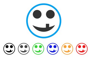 Diş gülümseme yuvarlak simge