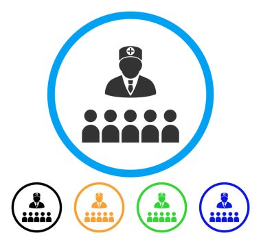 Doktor sınıf simgesi yuvarlak