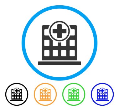 Hastane Binası simgesi yuvarlak