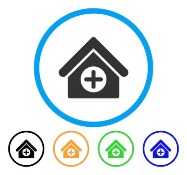 Hastane yuvarlak simge