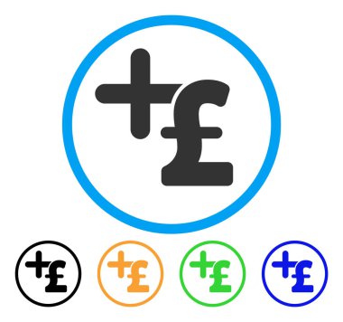 Tıp Lirası fiyat simgesi yuvarlak