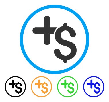 Ödeme tıp yuvarlak simge