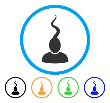 Sperm adam yuvarlak simge