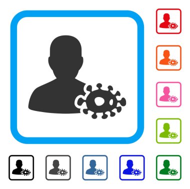 Simge bakteriyolog çerçeveli