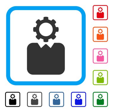 Bürokrat simgesi çerçeveli