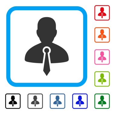 Avukat simgesi çerçeveli