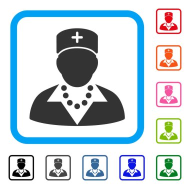 Hemşire simgesi çerçeveli