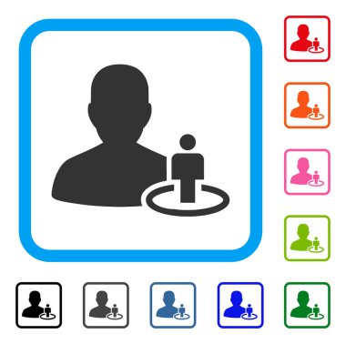 Portal moderatör simgesi çerçeveli