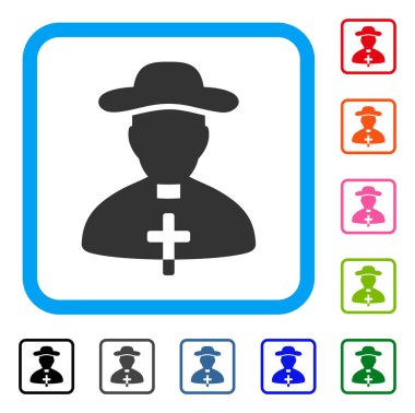 Rahip simgesi çerçeveli