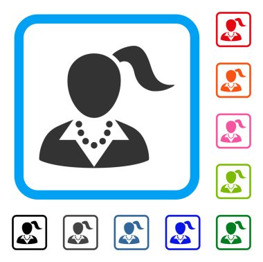 Kadın simgesi çerçeveli