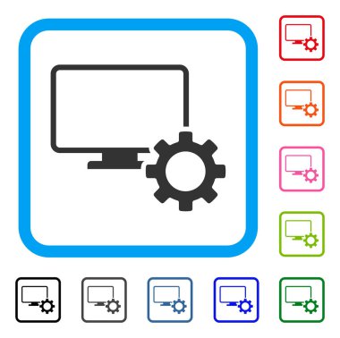 Masaüstü seçeneklerini dişli simgesini çerçeveli