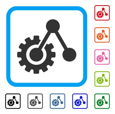 Motor yapısı simgesi çerçeveli