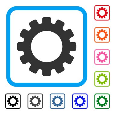 Gearwheel simgesi çerçeveli