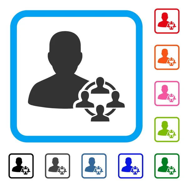 友人群衆のフレーム アイコン ストックベクター C Ahasoft