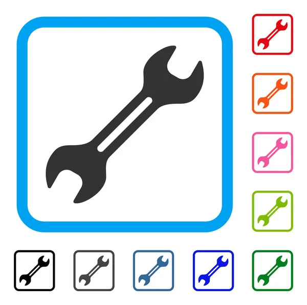 Llave Icono Enmarcado — Vector de stock