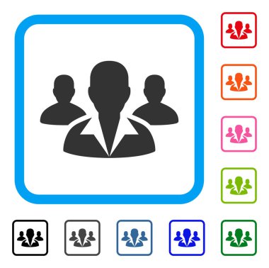 Müşteriler simgesi çerçeveli