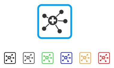 Sağlık Linkler vektör simge çerçeveli