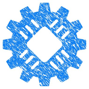 Donanım dişli Grunge simgesi