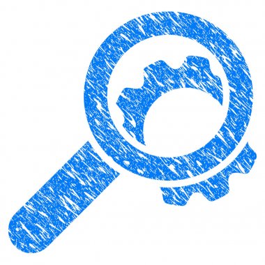 Görünüm yapılandırma dişli Grunge simgesi