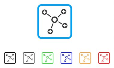 Sağlık Linkler vektör simge çerçeveli