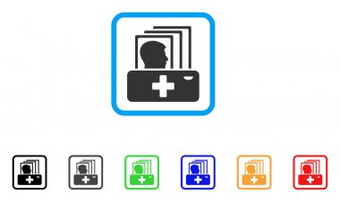 Hasta katalog çerçeveli vektör simgesi