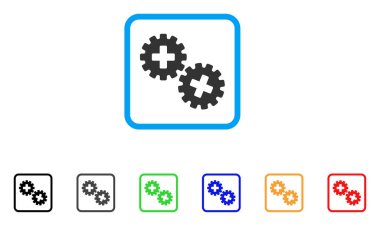 Tıbbi gereçler vektör simge çerçeveli