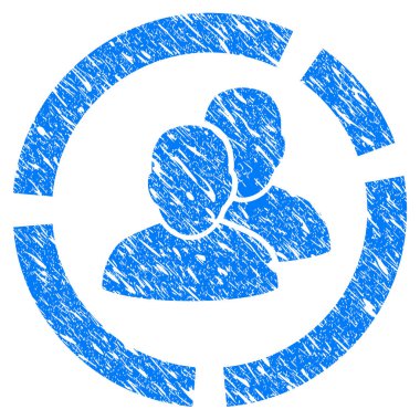 İnsanlar diyagramı Grunge simgesi