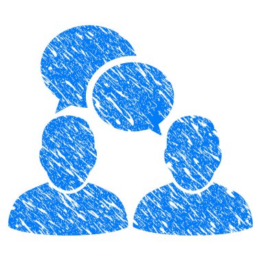 İnsanlar iletişim Grunge simgesi