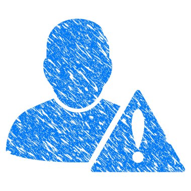 Kullanıcı hata Grunge simgesi