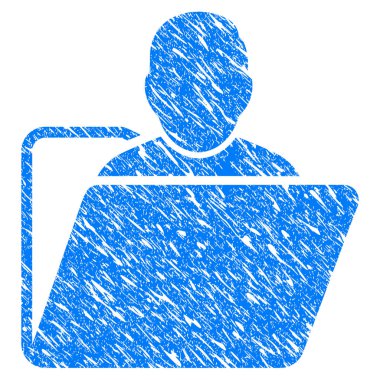 Kullanıcı klasör Grunge simgesi