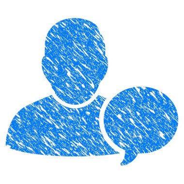 Kullanıcı ipucu balonu Grunge simgesi