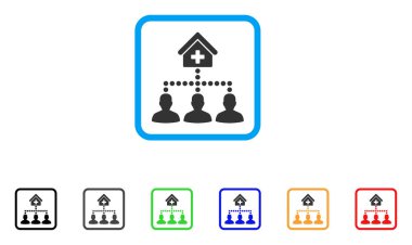 Eczane istemcileri vektör simge çerçeveli