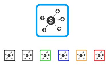 Mali tıbbi Linkler vektör simge çerçeveli