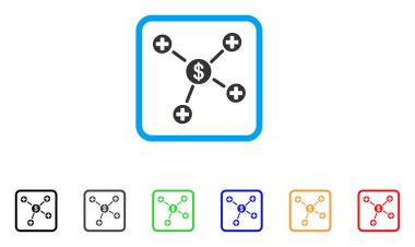 Mali tıbbi Linkler vektör simge çerçeveli