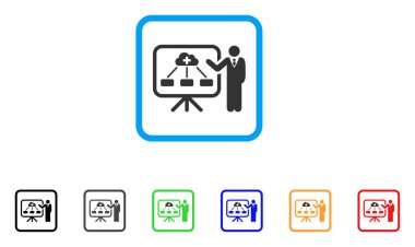 Sağlık sistemi rapor vektör simge çerçeveli