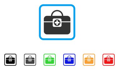 Doktor Case vektör simge çerçeveli