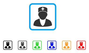 Doktor vektör simge çerçeveli